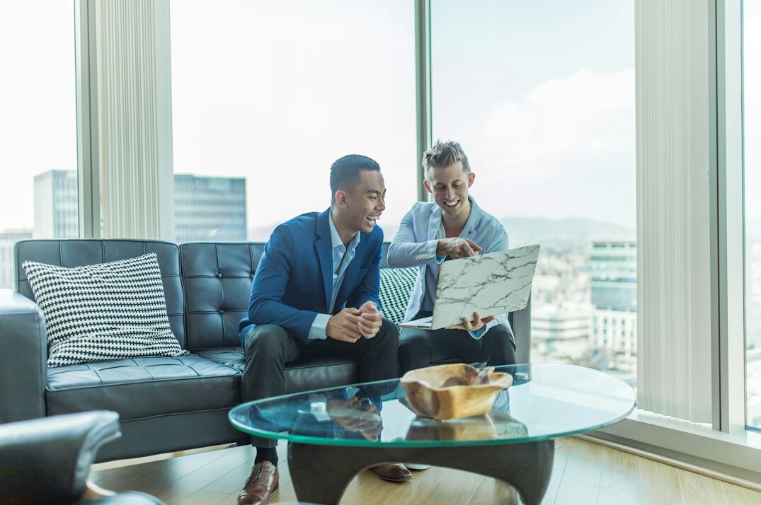 business meeting with documents