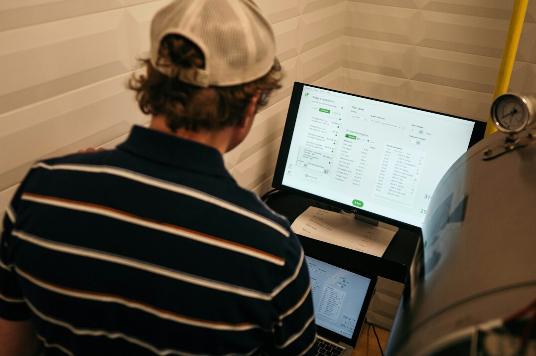 person scanning room for bugs